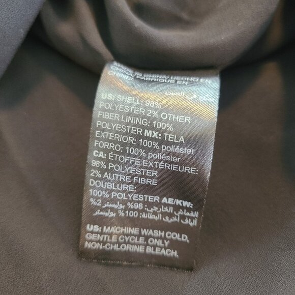 White House Black Market Black Floral High Neck Sleeveless Top Womens 8 NWT - Picture 8 of 8